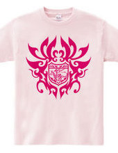 Dragon tribal emblem - Magenta-