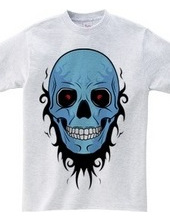 TRIBAL SKULL (blue)