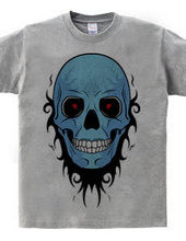 TRIBAL SKULL (blue)