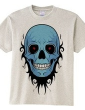 TRIBAL SKULL (blue)