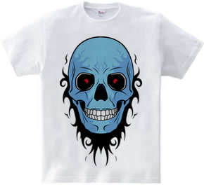 TRIBAL SKULL (blue)