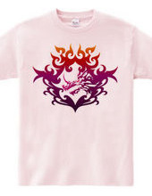 Bahamut (head) tribal design - Purple-
