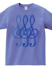 G-clef triple ~ blue ~