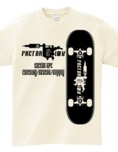 skate board タトゥーマシン　スケートボード　ロゴ　半袖　Ｔシャツ 【