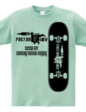 skate board タトゥーマシン　スケートボード　ロゴ　半袖　Ｔシャツ 【