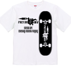 skate board タトゥーマシン　スケートボード　ロゴ　半袖　Ｔシャツ 【