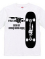 skate board タトゥーマシン　スケートボード　ロゴ　半袖　Ｔシャツ 【