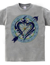 Heart tribal Darts-Navy