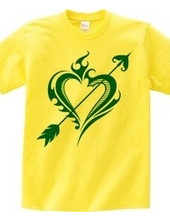 Heart tribal Steal Your Heart-Green