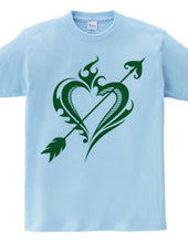 Heart tribal Steal Your Heart-Green