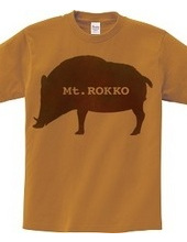 Rokko mountain boar T shirt watercolor f