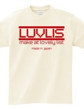 LUVLIS Tシャツ。