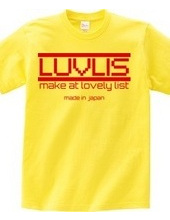 LUVLIS Tシャツ。