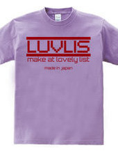 LUVLIS Tシャツ。