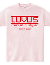 LUVLIS Tシャツ。