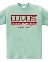 LUVLIS Tシャツ。