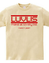 LUVLIS Tシャツ。