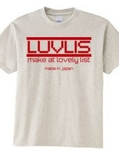 LUVLIS Tシャツ。