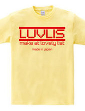 LUVLIS Tシャツ。