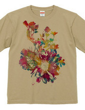 Shell flower t-shirt