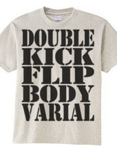 Double kick flip body varial-black