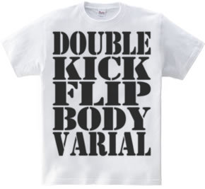 double kick flip body varial-black