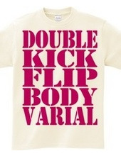 double kick flip body varial-pink