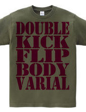 double kick flip body varial-pink