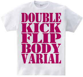 double kick flip body varial-pink