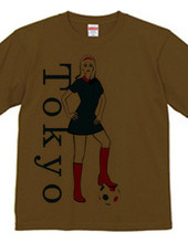 Tokyo mod girl with football.