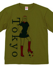 Tokyo mod girl with football.