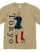 Tokyo mod girl with football.