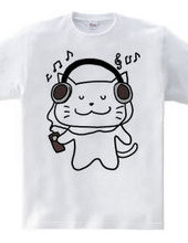 white cat headphones!