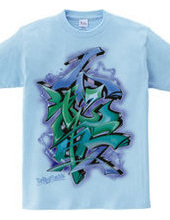 Japanese KANJI Graffiti Futaiten (blue-g