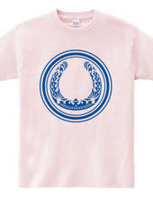 Horseshoe tribal design 01-Blue-