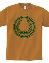 Horseshoe tribal design 01-Green-