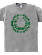 Horseshoe tribal design 01-Green-