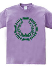 Horseshoe tribal design 01-Green-