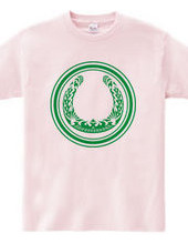 Horseshoe tribal design 01-Green-