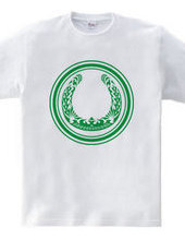 Horseshoe tribal design 01-Green-