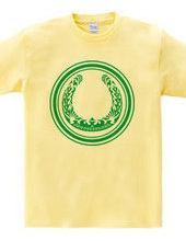 Horseshoe tribal design 01-Green-