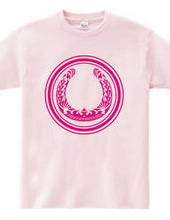 Horseshoe tribal design 01-Magenta-