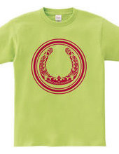 Horseshoe tribal design 01-Magenta-