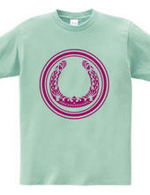 Horseshoe tribal design 01-Magenta-