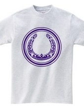 Horseshoe tribal design 01-Purple-