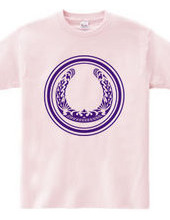 Horseshoe tribal design 01-Purple-