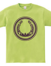 Horseshoe tribal design 01-Purple-