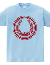 Horseshoe tribal design 01-Red-