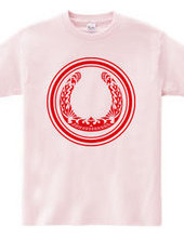 Horseshoe tribal design 01-Red-