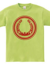 Horseshoe tribal design 01-Red-